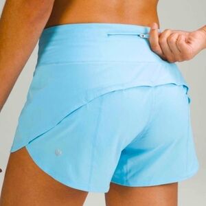 Lululemon Speed Up Short 4" Cyan Blue Sz 0